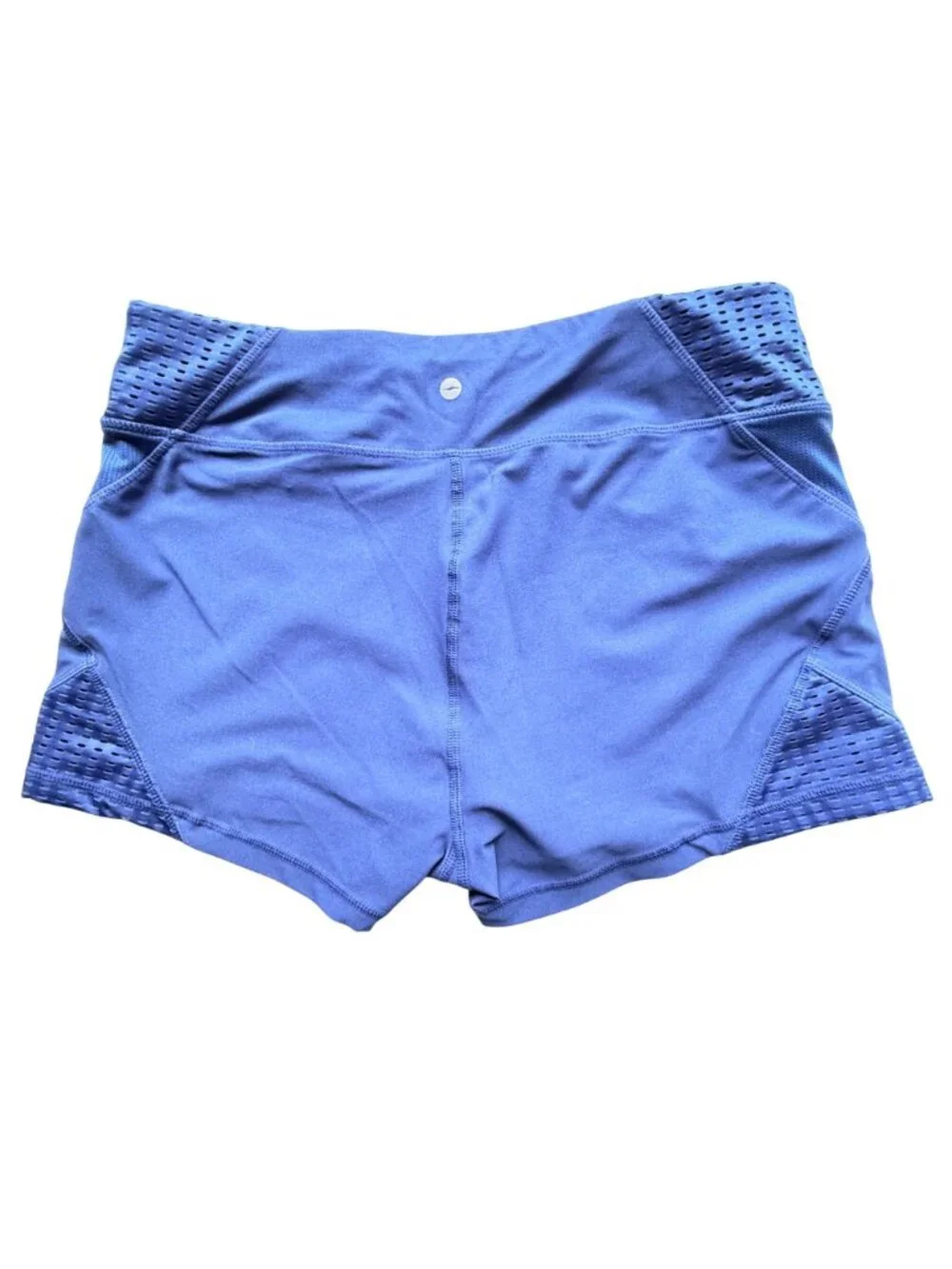 Avia Athletic Shorts Womens L Stretch Activewear Black Blue & Gray 3-Pack